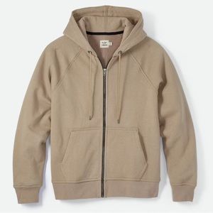 Flint and Tinder 10-Year Full Zip Hoodie Oak